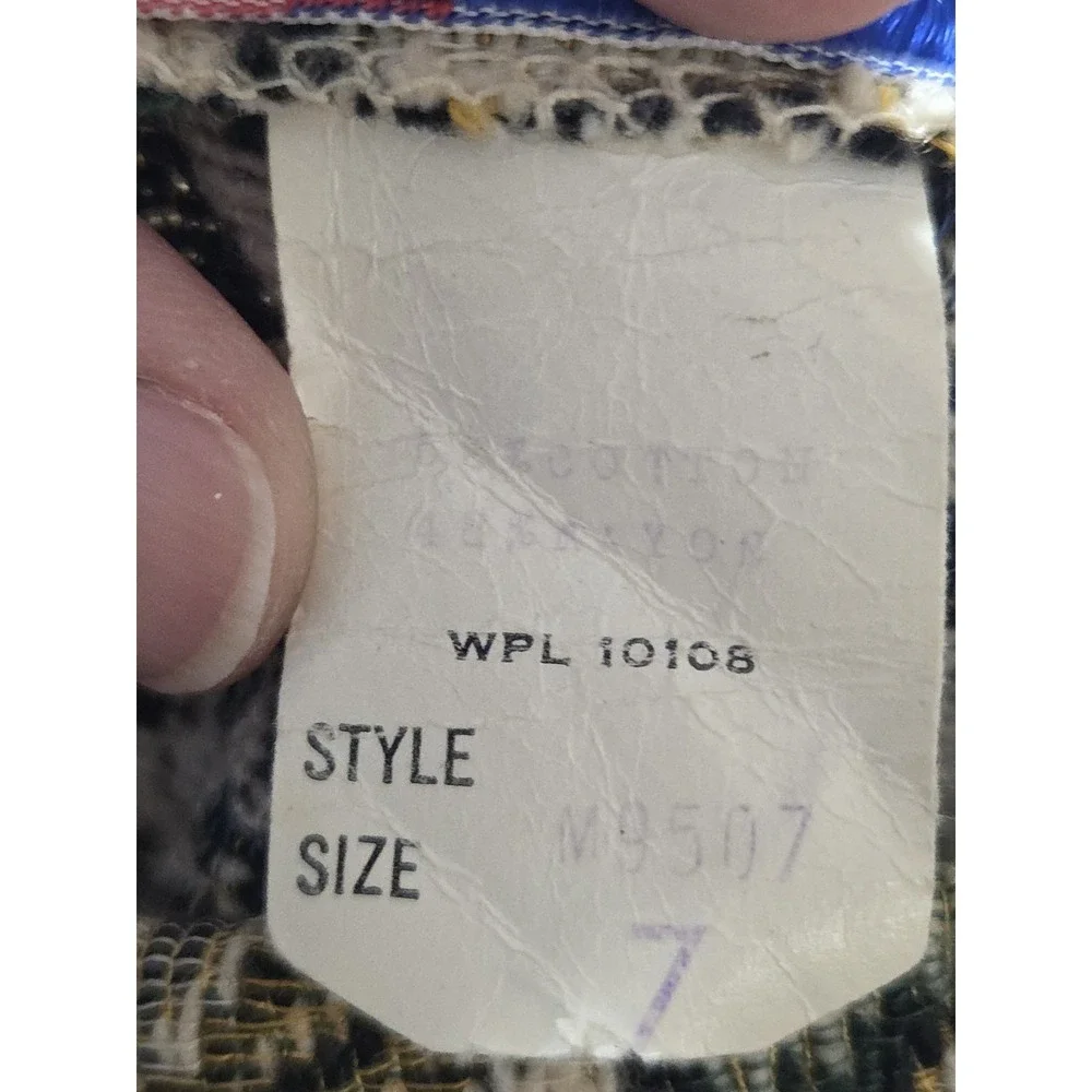 Vintage 1970s Floral Tapestry High-Rise Cropped‎ Pants Kelita Size 7 XS or XXS